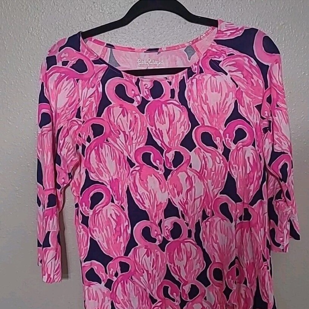 Lilly Pulitzer high tide navy via amor shirt
